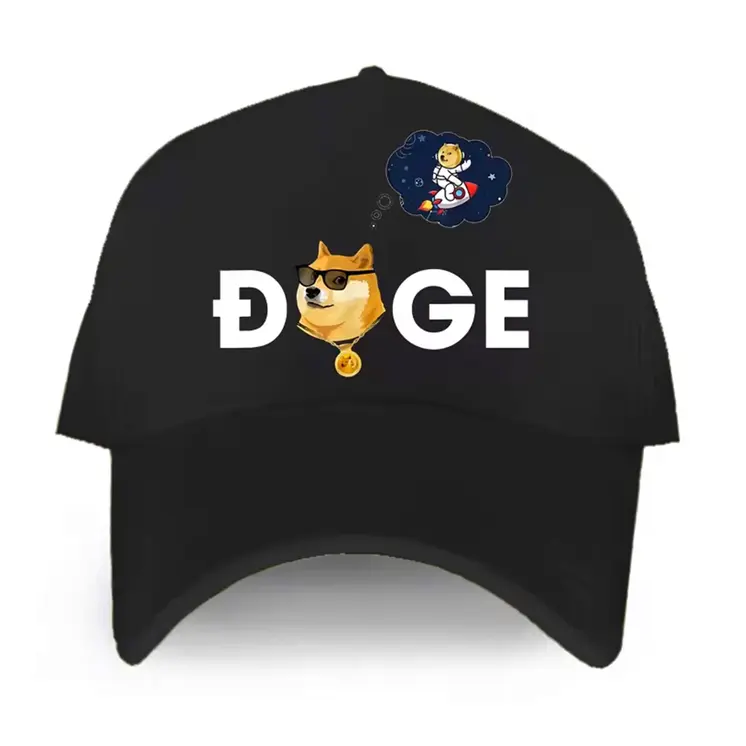 Dogecoin Doge HODL To the Moon Crypto Unisex Classic Black Baseball Cap