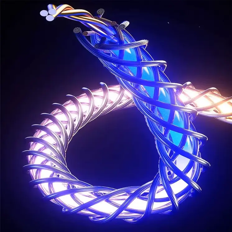 6A Fast Charging RGB Light Data Cable 66W TYPE-C Charger