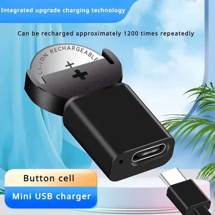 Button Cell Lithium Coin Charger Type C Charging Button