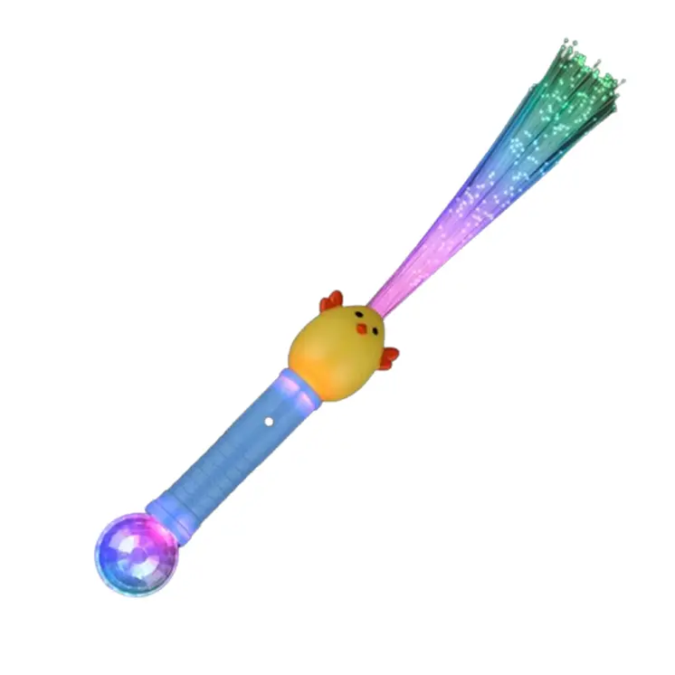 Pack of 2 Light Up Easter Sparkle Wands Bunny and Chick Duo