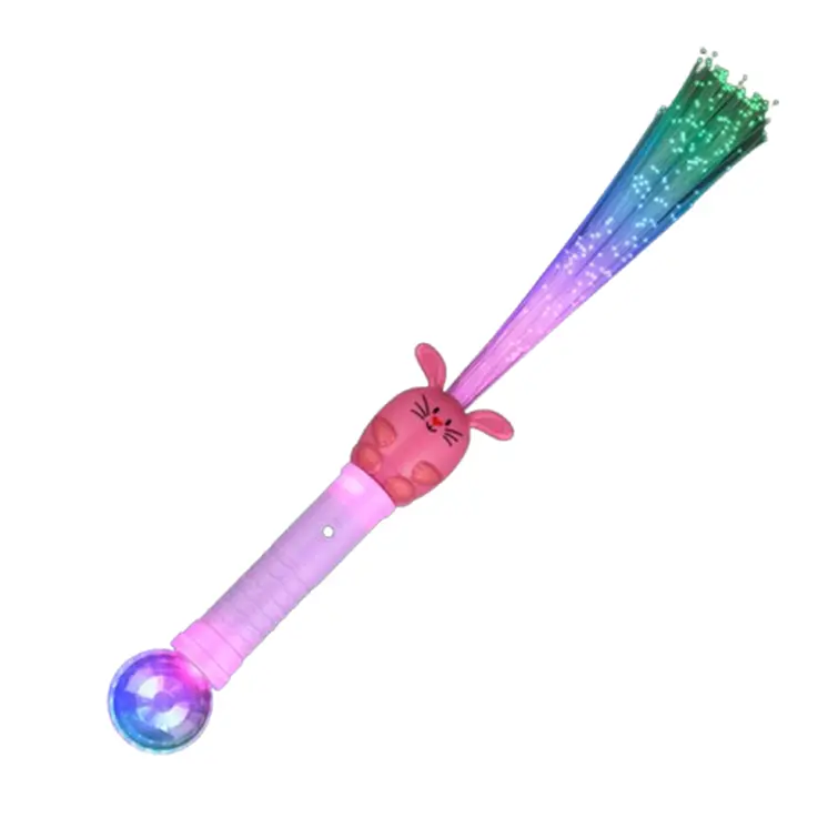 Pack of 2 Light Up Easter Sparkle Wands Bunny and Chick Duo