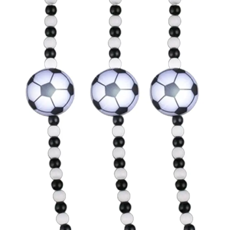 LED Soccer Balls Beaded Necklace