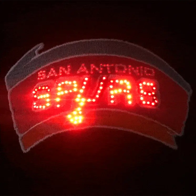 San Antonio Spurs Flashing Fiber Optic Cap