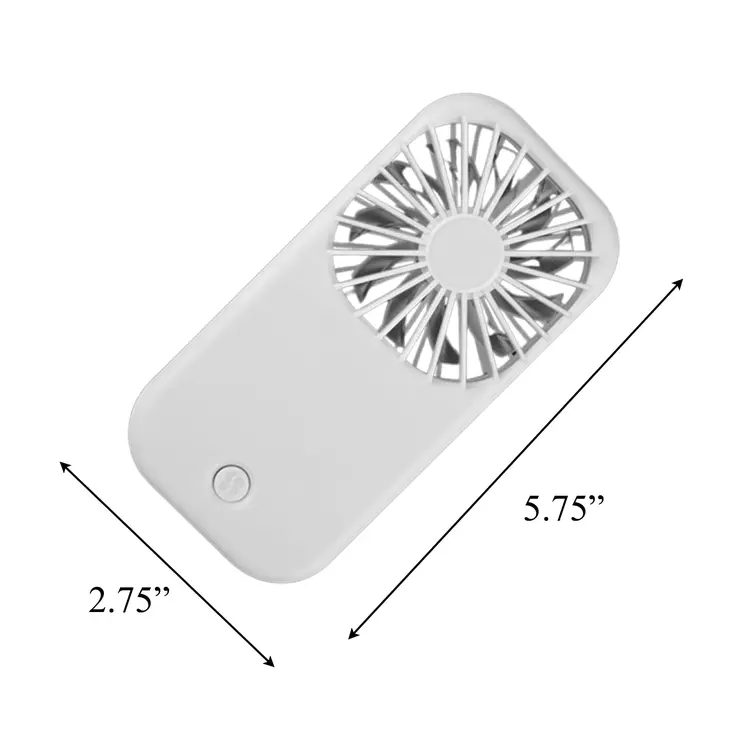 Portable White Handheld Fan with Kickstand