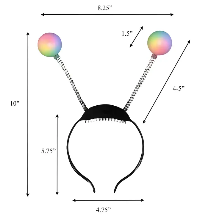 LED Alien Bug Antenna Headbopper