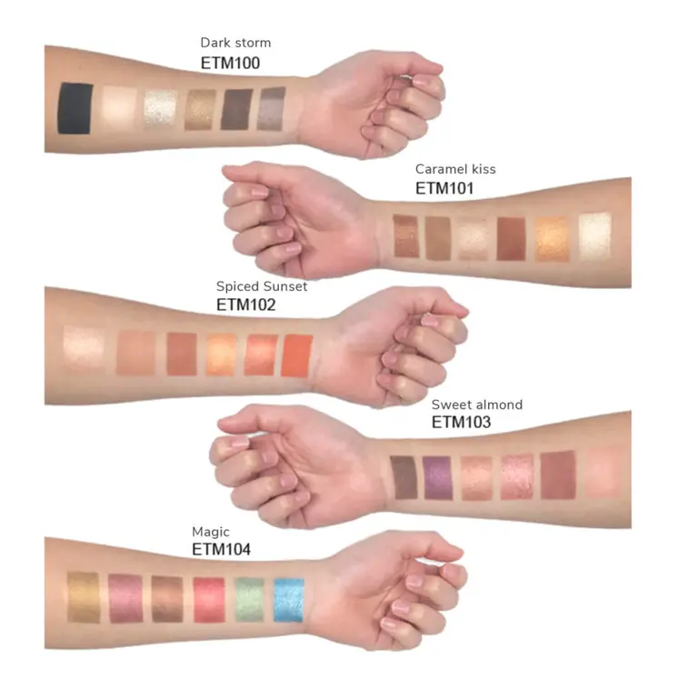 Eyeshadow Palette - Sweet Almond - ETM103 | Paraben Free, Vegan