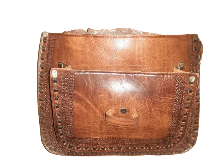 Bolso vacuno labrado tira Grande