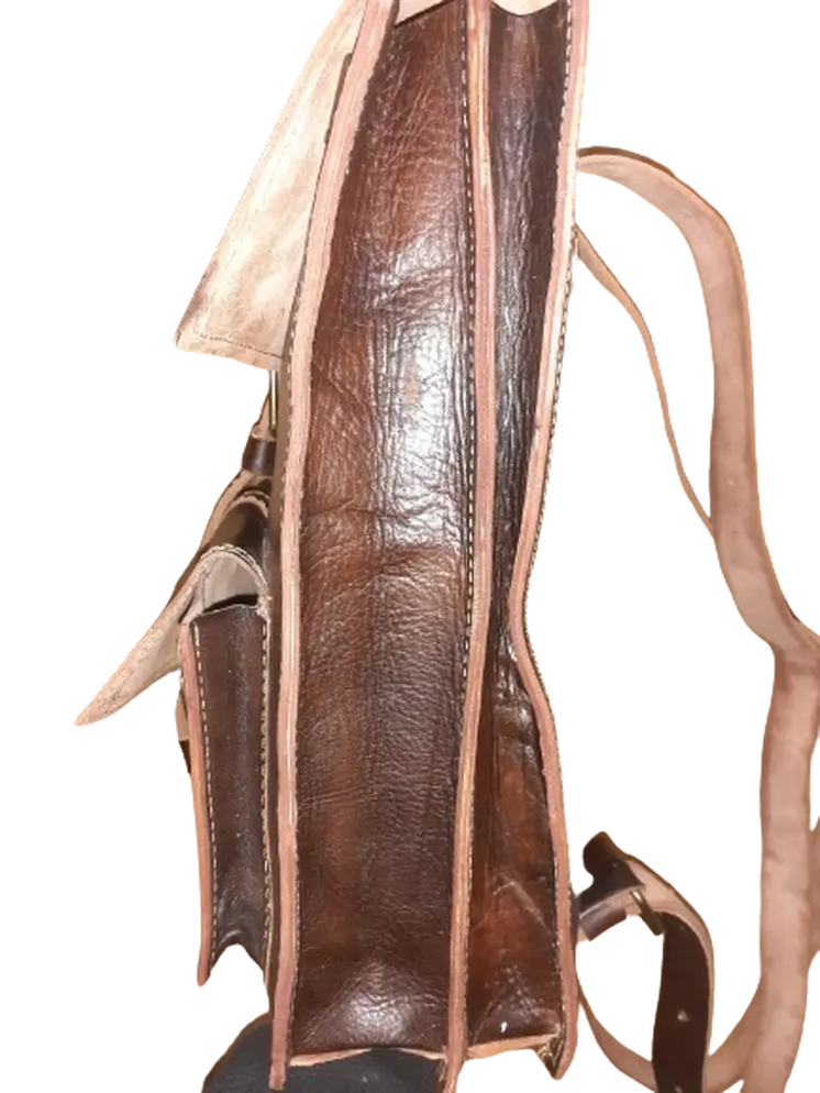 Mochila colegial vacuno doble