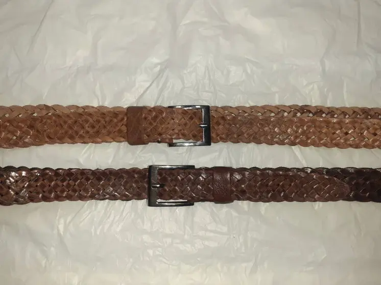 Cinturón de trenza fino