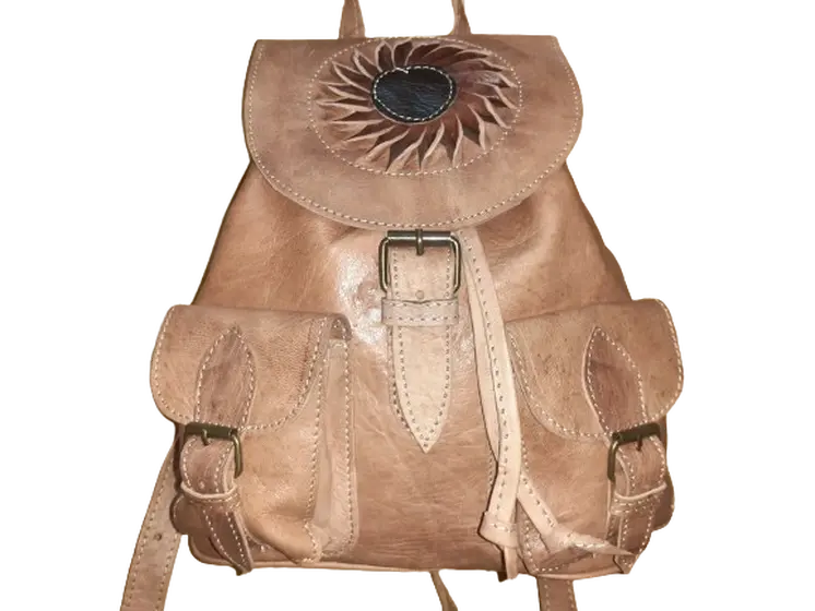 Mochila Fez doble bolsillo mediano sol  de colores