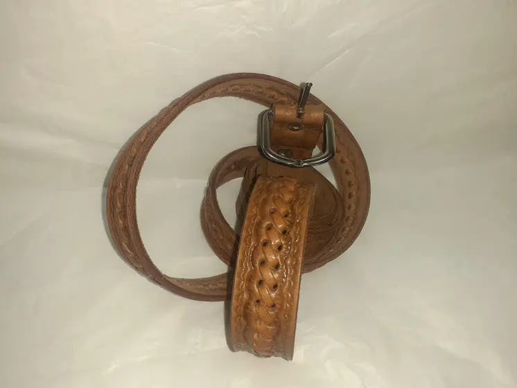 Cinturón Fino trenza central