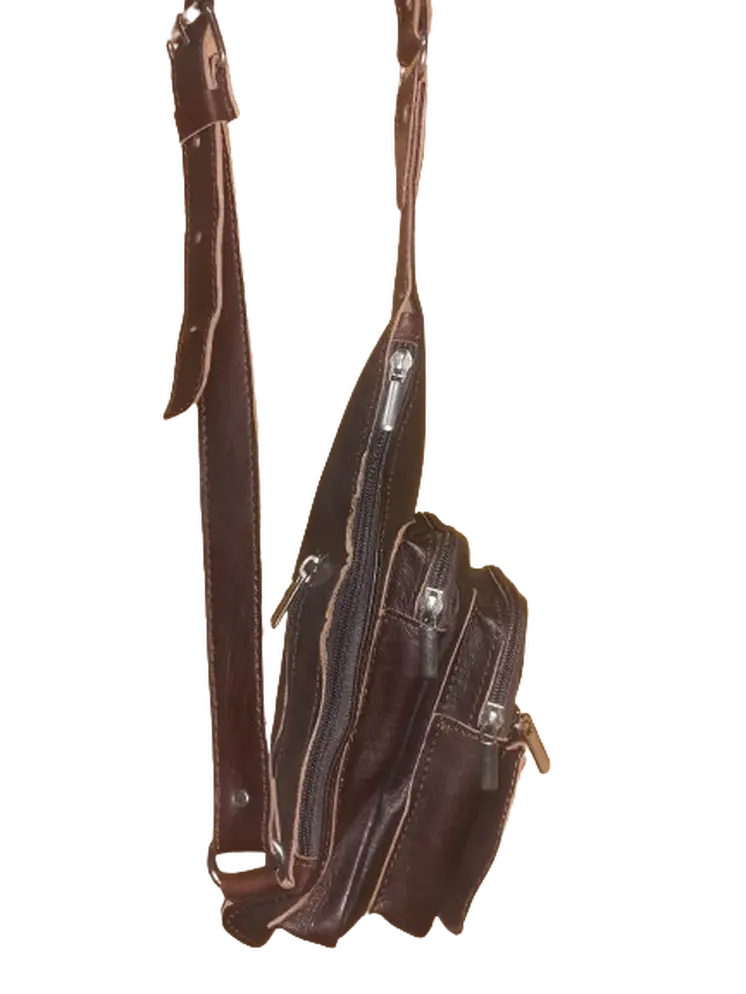Bandolera cruzada triangular