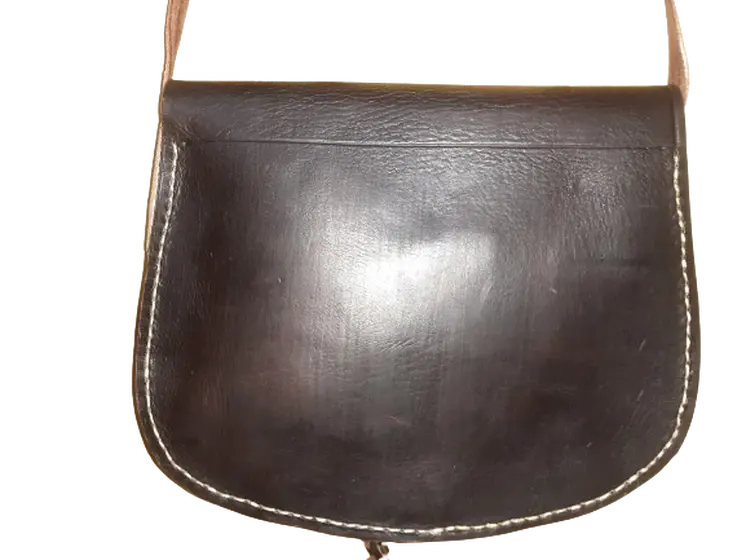 Bolso redondo mujer borde