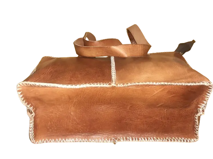 Bolso Mujer vacuno hilo Blanco L