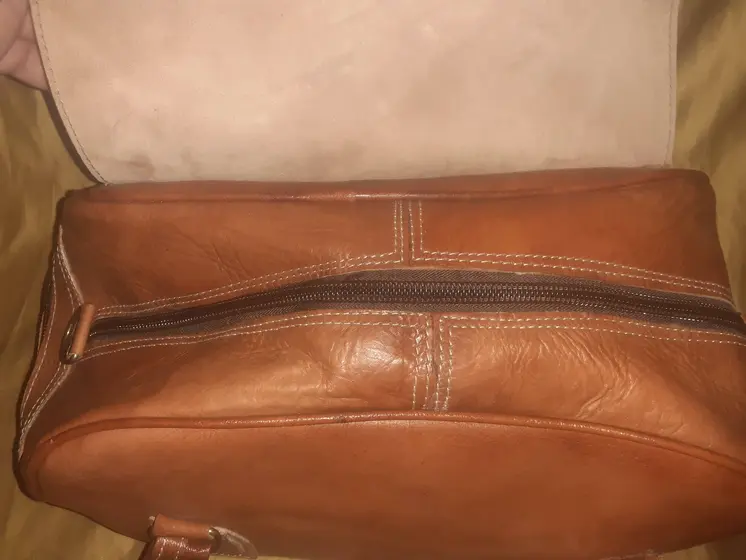 Bolso de viaje Vacuno de Fez de 2 asas Mediano