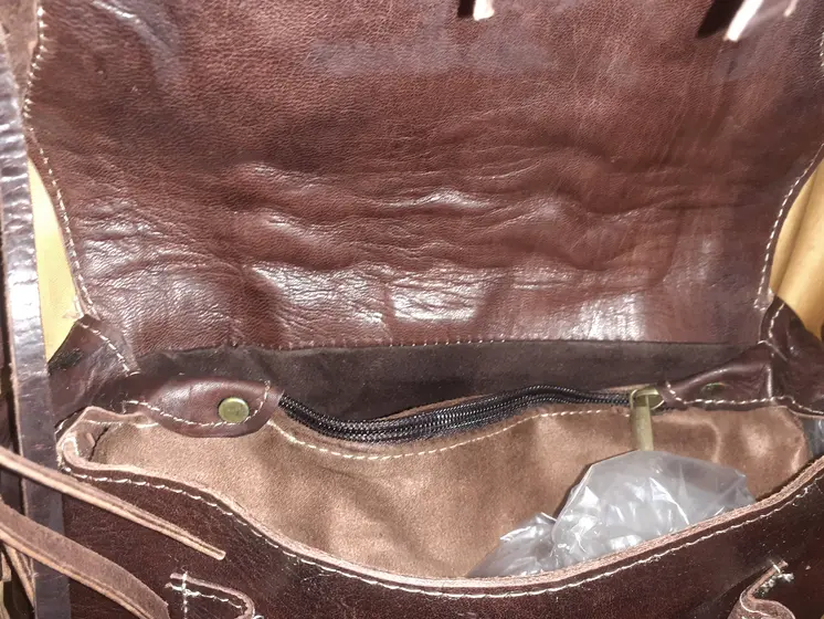 Bolso Vacuno sol flecos