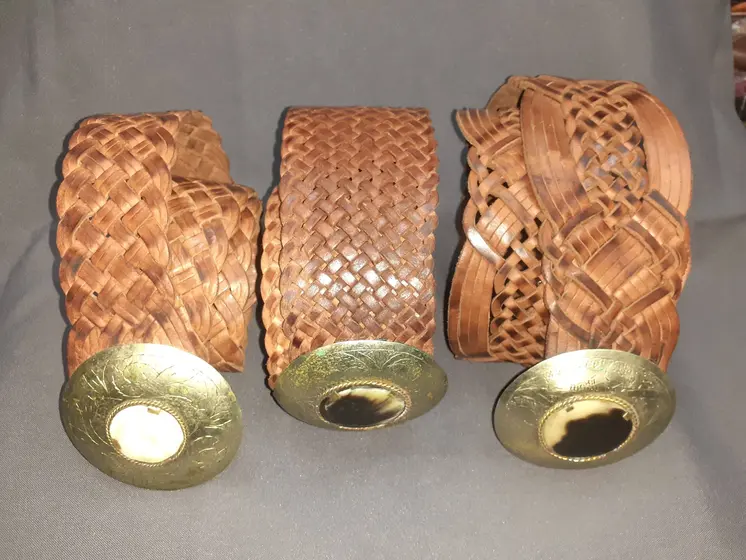 Cinturón de chapa mujer ancho