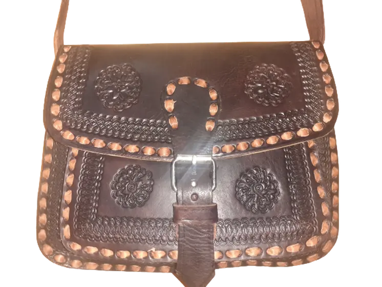 Bolso trapecio Mediano cuero