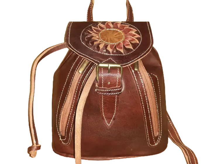 Mochila Fez doble bolsillo pequeña cremallera sol