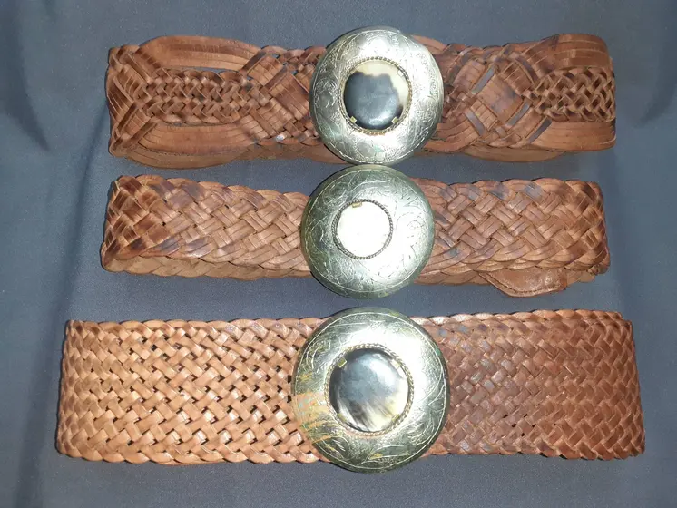 Cinturón de chapa mujer ancho