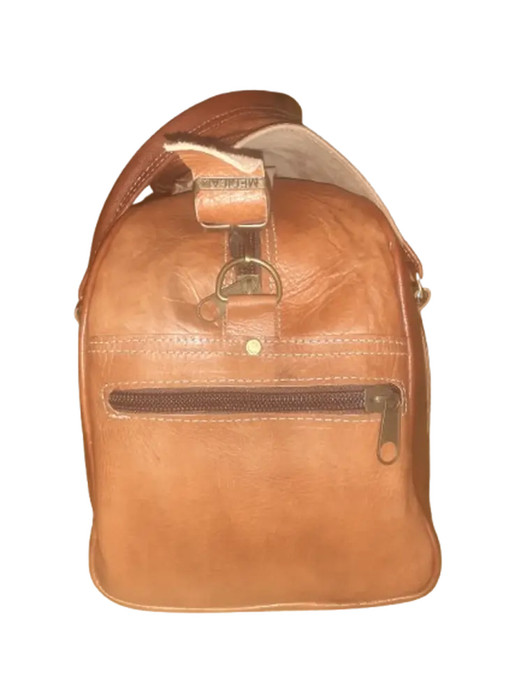 Bolso de viaje Vacuno de Fez de 2 asas Mediano