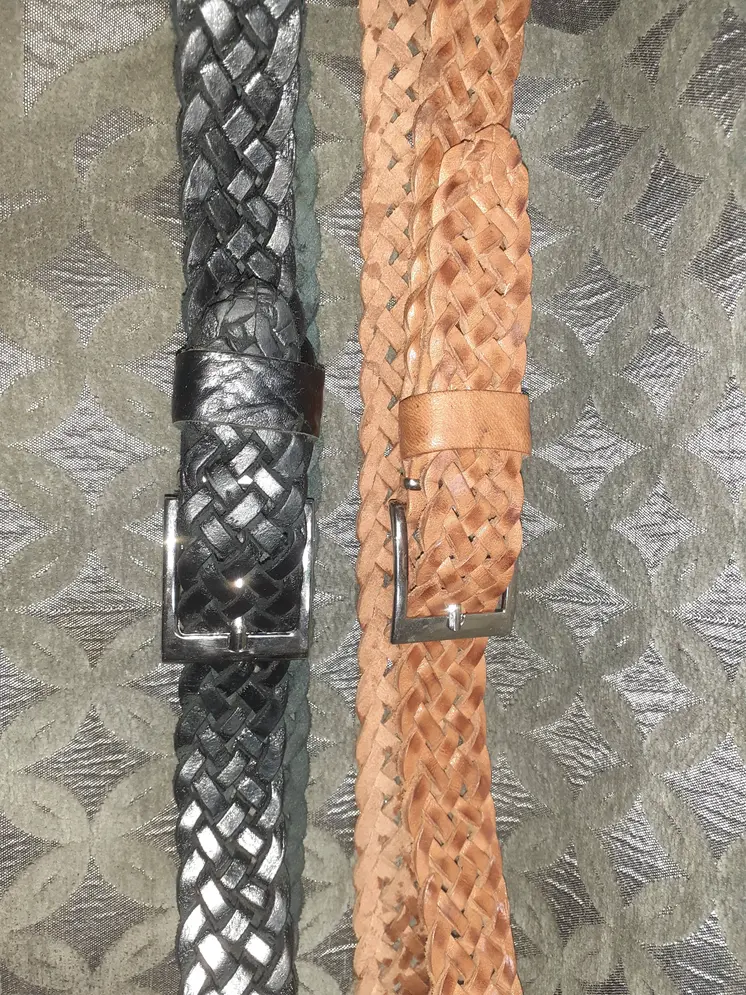 Cinturón de trenza fino