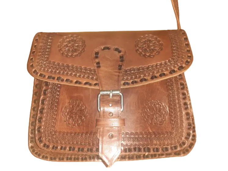 Bolso trapecio Mediano cuero