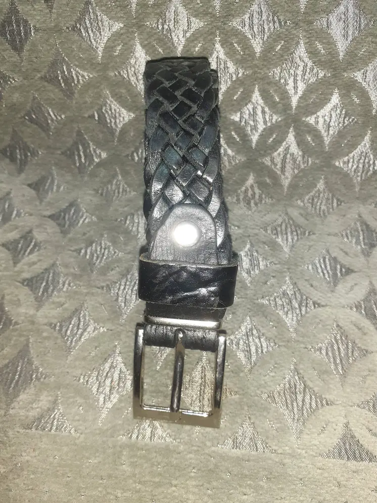 Cinturón de trenza fino