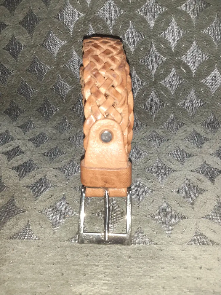 Cinturón de trenza fino