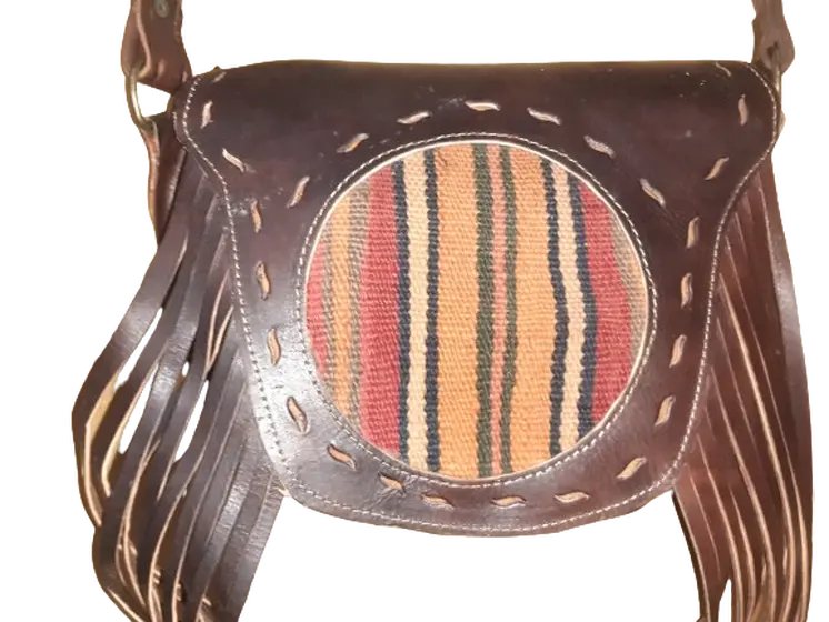 Bolso Vacuno sol flecos