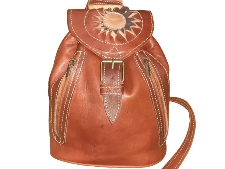Mochila Fez doble bolsillo pequeña cremallera sol