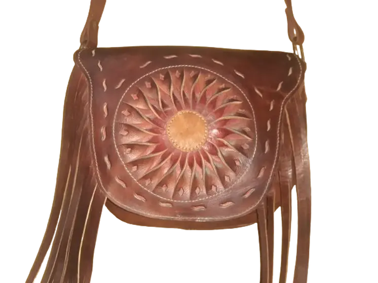 Bolso Vacuno sol flecos