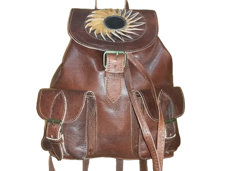 Mochila Fez doble bolsillo mediano sol  de colores