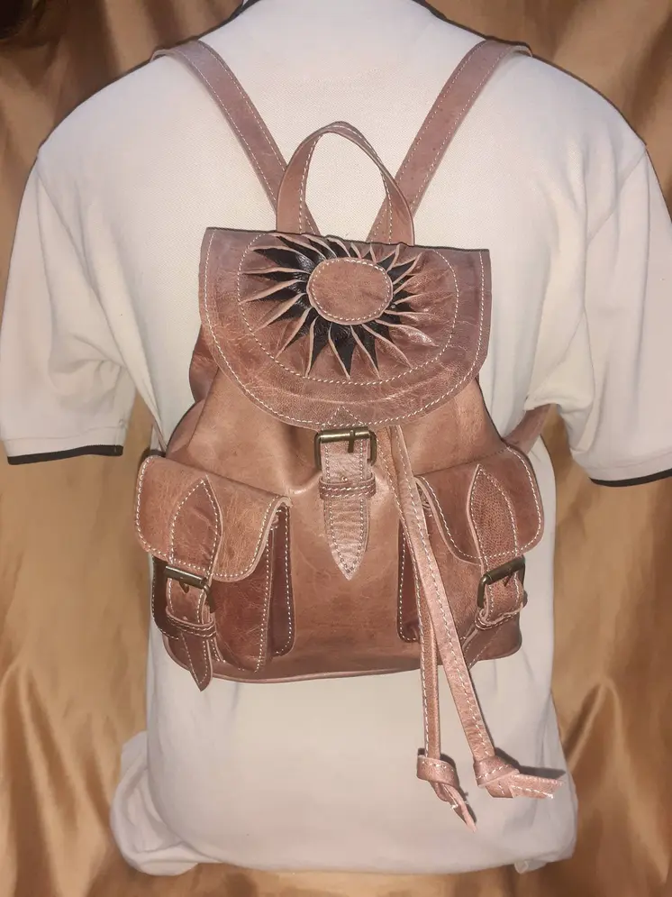 Mochila Fez doble bolsillo pequeño sol
