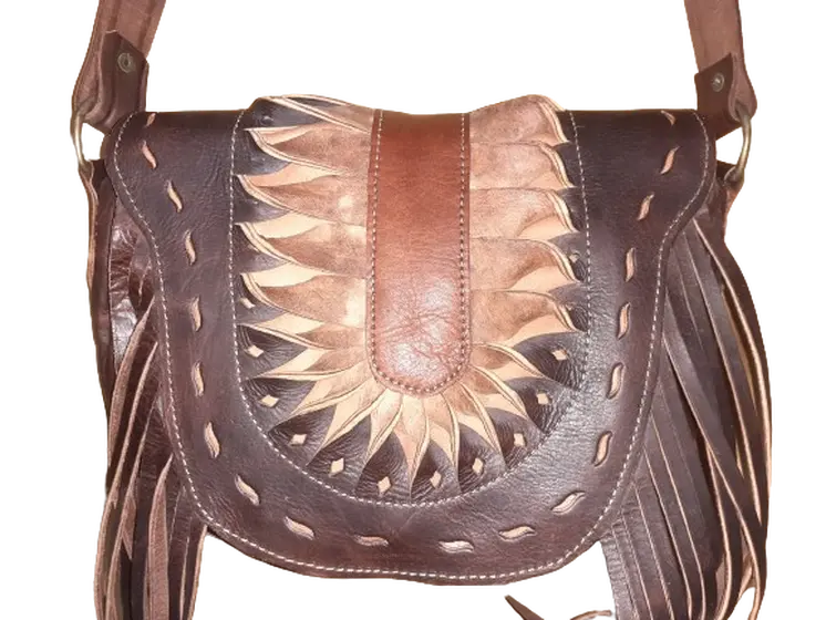 Bolso Vacuno sol flecos