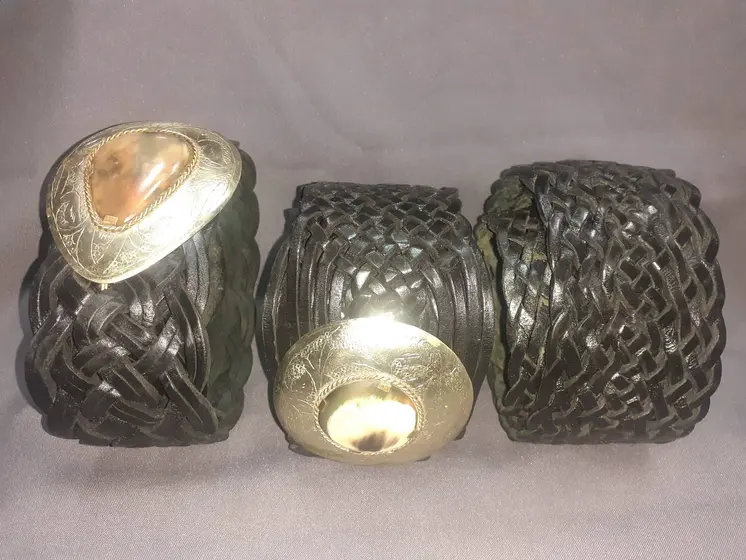 Cinturón de chapa mujer ancho