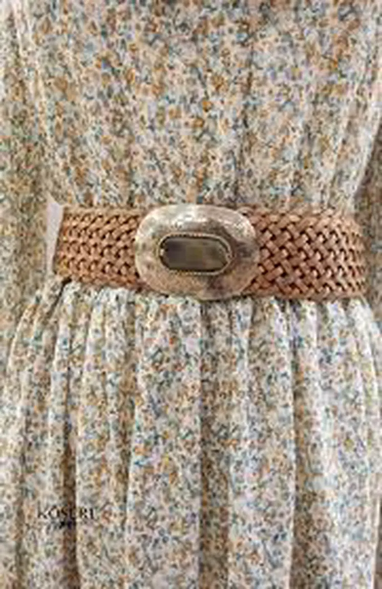 Cinturón de chapa mujer ancho