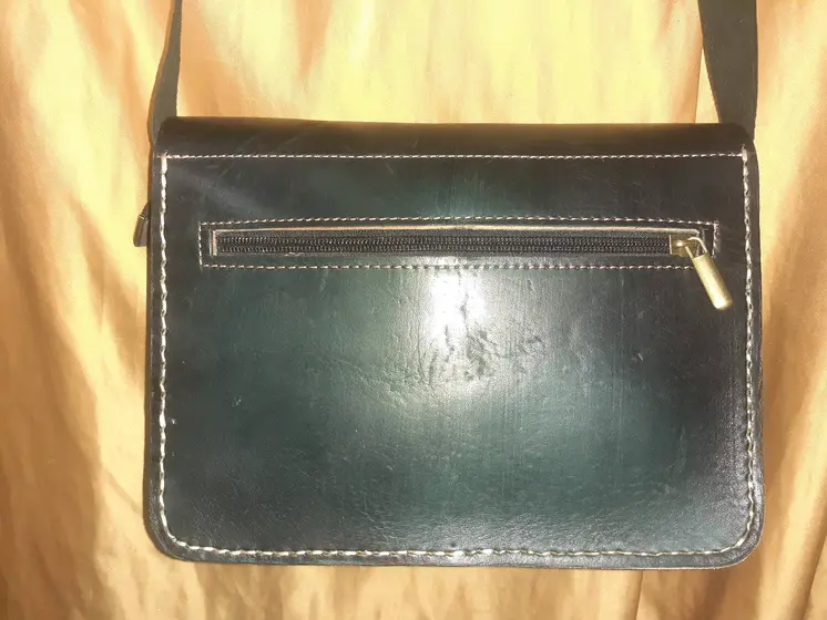 Bolso rectangular  vacuno doble automático