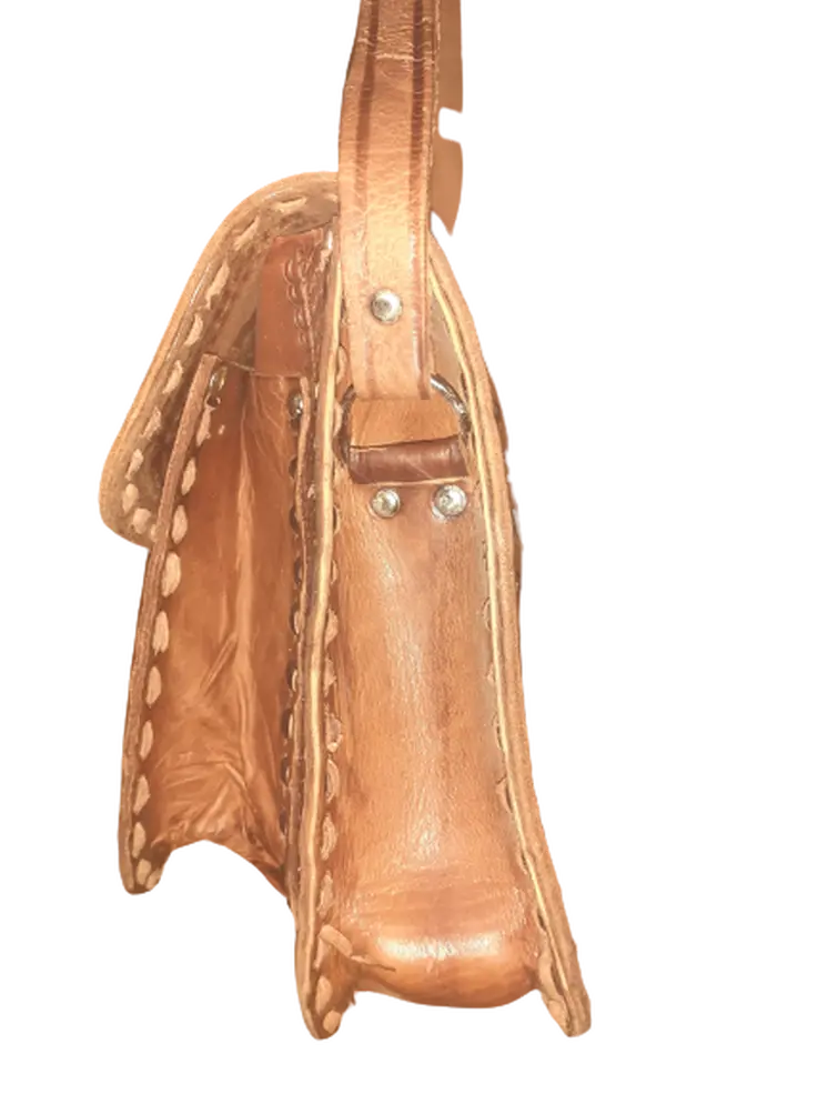 Bolso trapecio Mediano cuero
