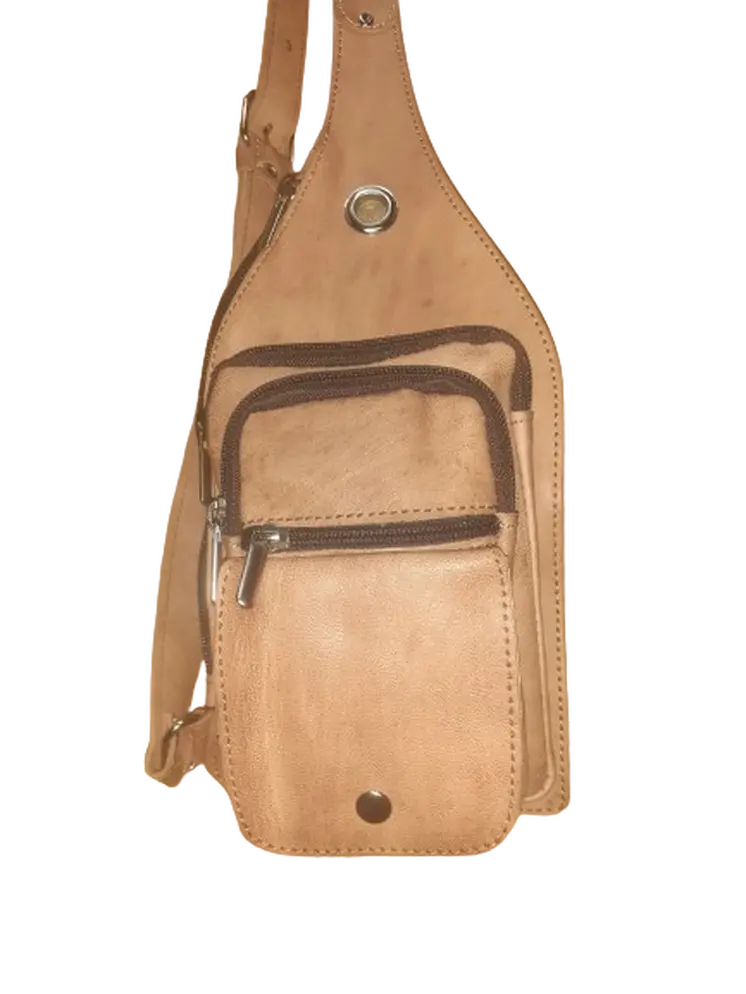 Bandolera cruzada triangular