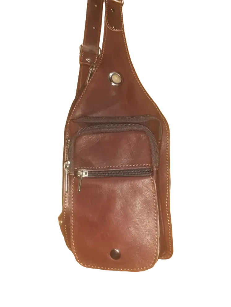 Bandolera cruzada triangular