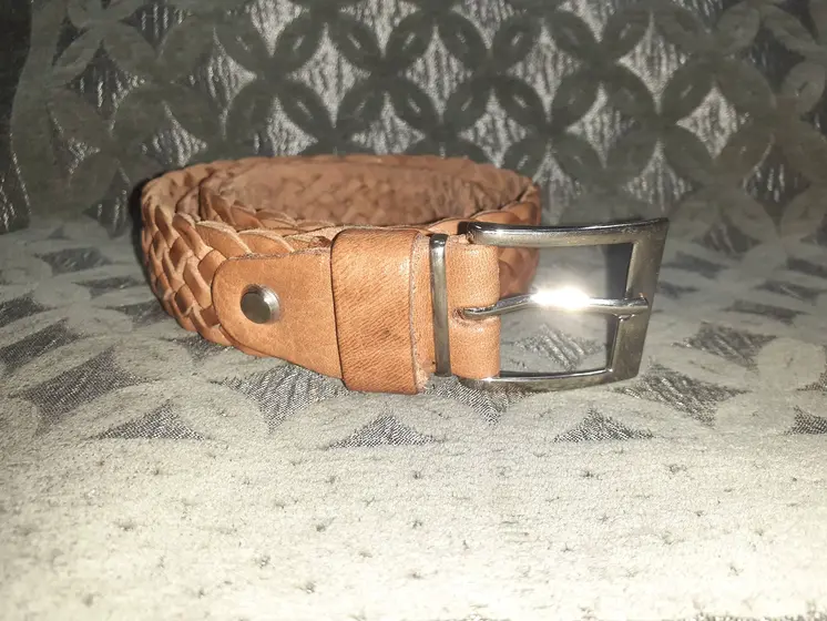 Cinturón de trenza fino
