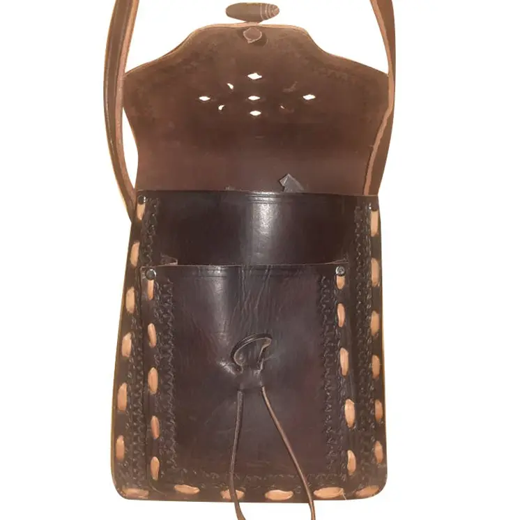 Bolso alargado calado vacuno
