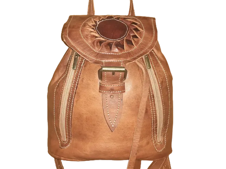 Mochila Fez doble bolsillo pequeña cremallera sol