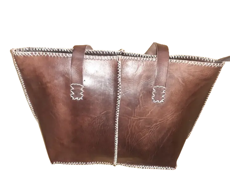 Bolso Mujer vacuno hilo Blanco L