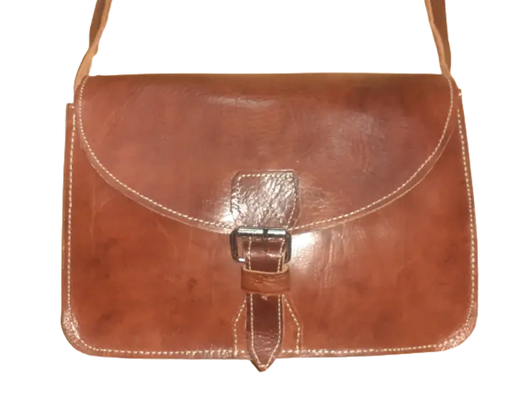 Bolso rectangular cuero fez