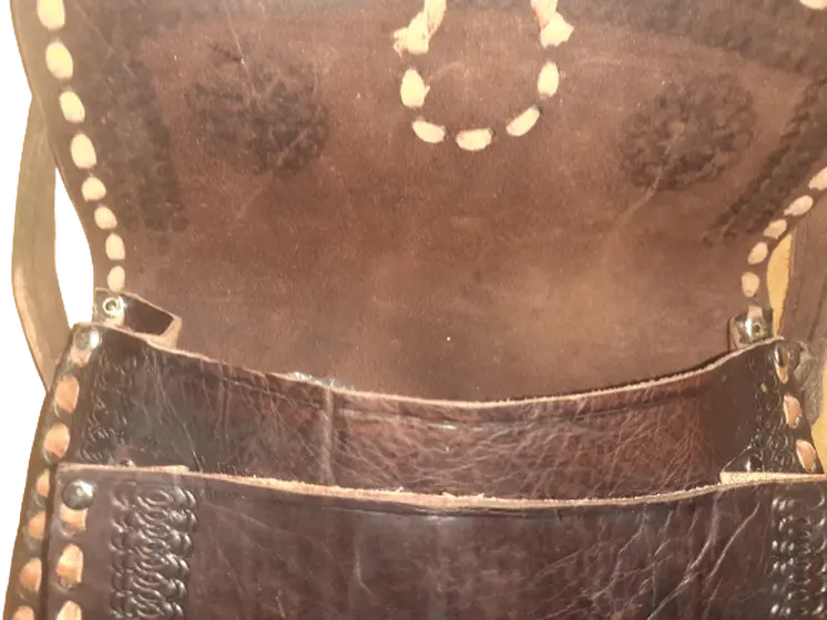Bolso trapecio Mediano cuero