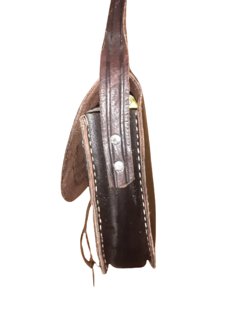 Bolso redondo mujer borde