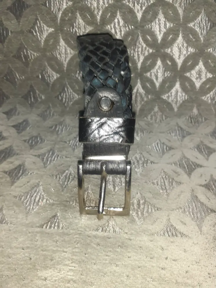 Cinturón de trenza fino