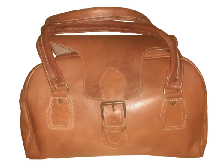 Bolso de viaje Vacuno de Fez de 2 asas Mediano